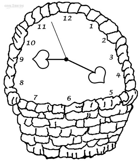 Uhr Ausmalbilder