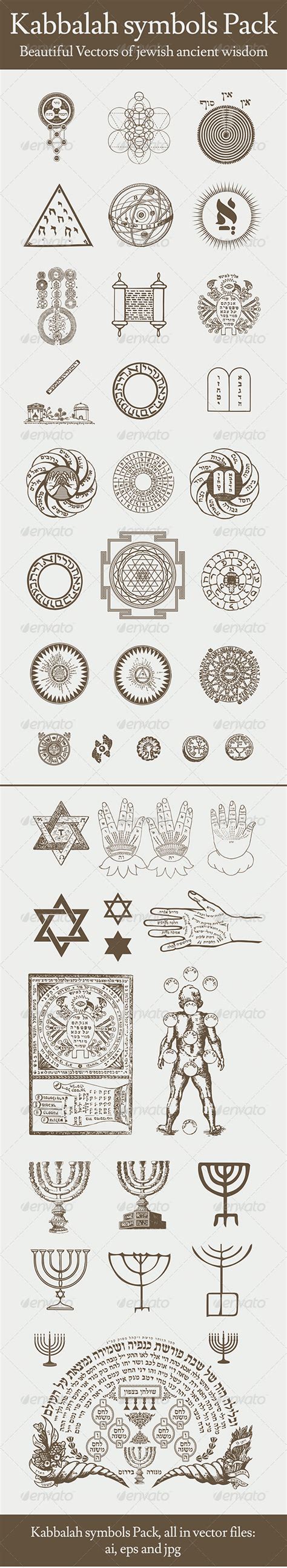 Kabbalah Symbols Pack - Conceptual Vectors