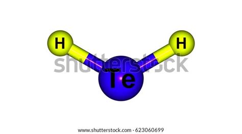 Hydrogen Telluride Inorganic Compound Formula H2te Stock Illustration