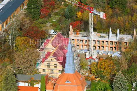 Biesenthal Von Oben Baustelle Zum Neubau Eines Wohnhauses An Der