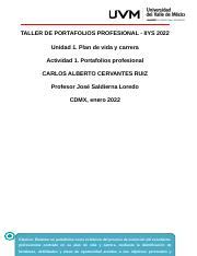 A Cac Docx Taller De Portafolios Profesional Iiys Unidad