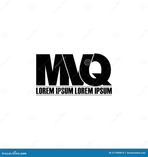 MVQ Letter Monogram Logo Design Vector Stock Vector - Illustration of ...