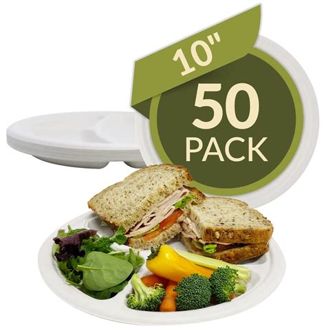 Reli Compostable Paper Plates Oif Inch Pack White