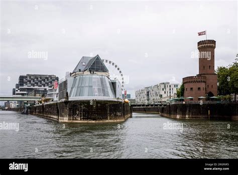 Chocolate Museum And The Malakoff Tower In The Rheinau Harbor Left In