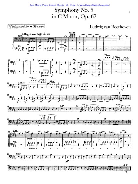 Symphony no.5, op.67 (beethoven, ludwig van) - imslp: free sheet music ...