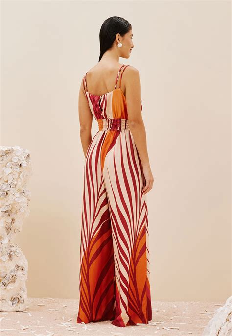 Macac O Decote Profundo Pala Last X Estampado Palm Cacay Carioca Brasileira E Latina