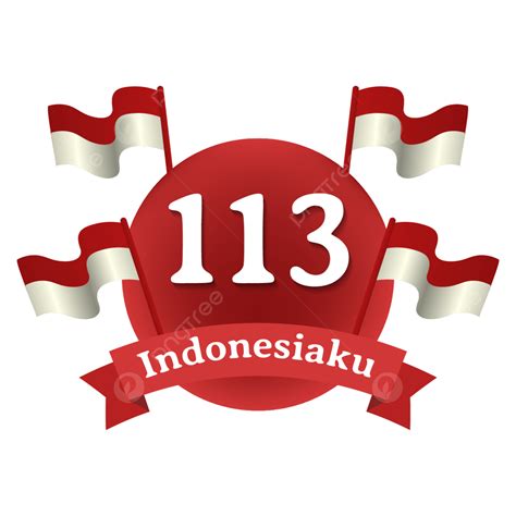 Indonesian Kebangkitan Nasional Flags 113th Indonesia 20 Mei