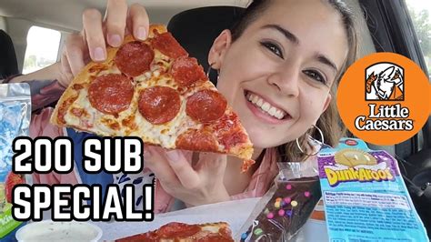 200 Sub Special 90s Pizza Party 🥳🍕little Ceasars Mukbang Youtube