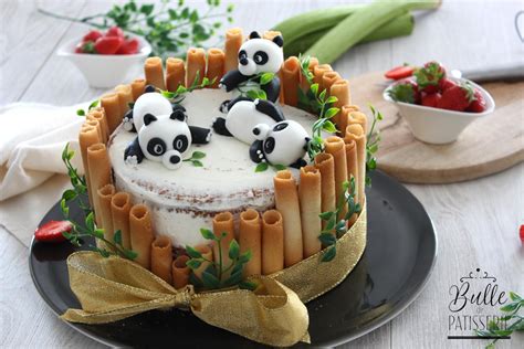 Recette Gâteau Danniversaire Enfant Panda Fraise Rhubarbe