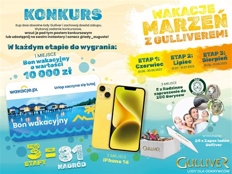 Konkurs Wakacje marzeń z Gulliverem e Konkursy info