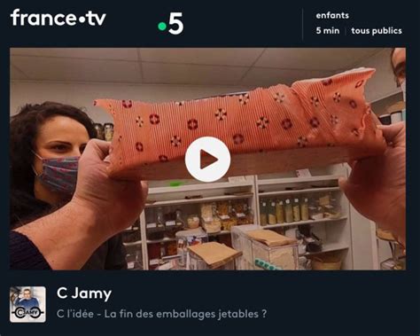 C Jamy La Fin Des Emballages Jetables Sur France 5 L Abeille Qui