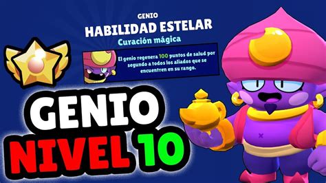 GENIO AL NIVEL MÁXIMO NIVEL 10 BRAWL STARS KIUS YouTube