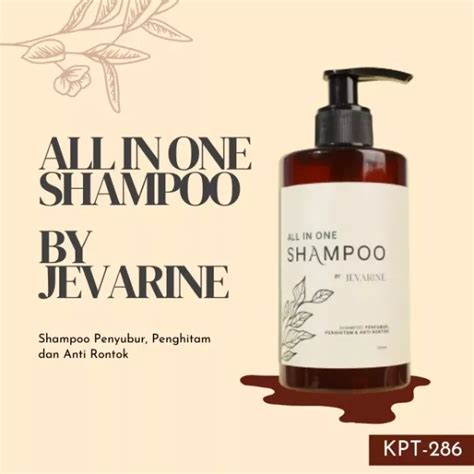 Jevarine All In One Shampoo Sampoh Penumbuh Rambut Cepat Sampo Ketombe