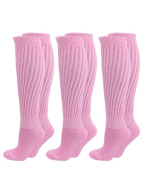 All Cotton 3 Pack Extra Heavy Slouch Socks Ebay