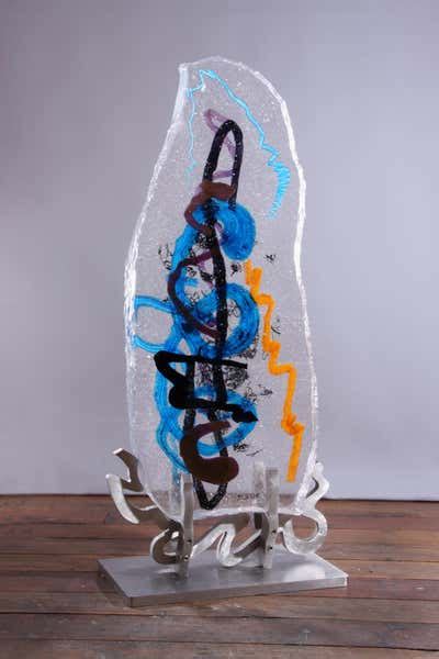 David Ruth Abstract Cast Glass Sculpture Al Safi 1993 By David Ruth For Sale At 1stdibs