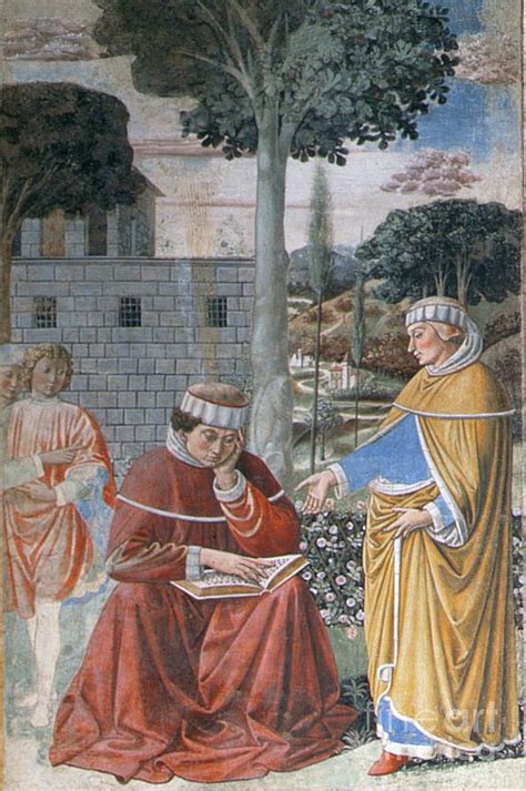 Episodes From The Life Of St Augustine 1463 65 Painting By Benozzo Di