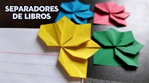 ORIGAMI FACIL CÓMO HACER SEPARADORES DE LIBROS MANUALIDADES LOS