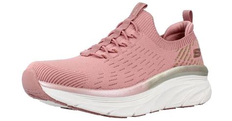 Skechers Lage Sneakers D Lux Walker Let It Glow In Het Roze Lyst Nl