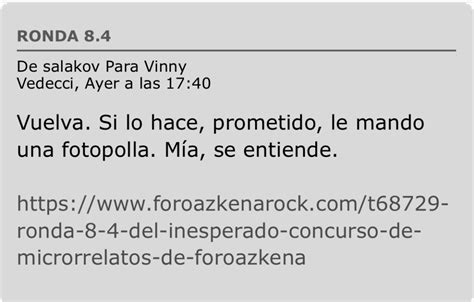 Ronda Del Inesperado Concurso De Microrrelatos De Foroazkena