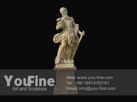 Natural Antique Stone Roman Warrior Statue Youfine Sculpture