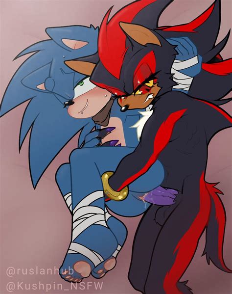 Rule 34 Anthro Balls Cuntboy Femboy Intersex Male Penis Pussy Shadow The Hedgehog Sonadow