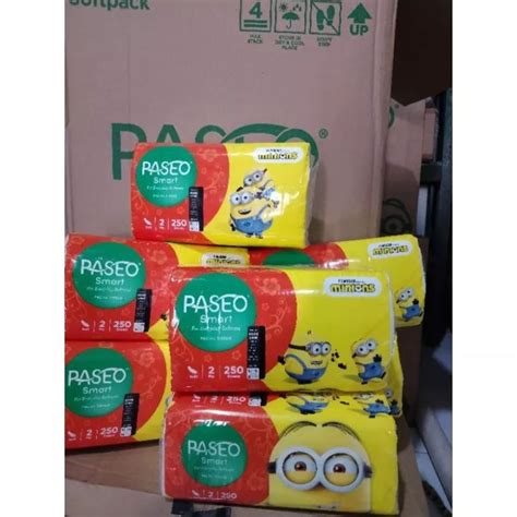 Paseo Smart Facial Tissue Minions 250 Sheets 2 Ply Tisu Paseo Edisi