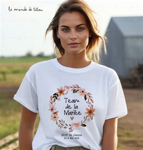 T Shirt Evjf Couronne Terracotta Le Monde De Bibou