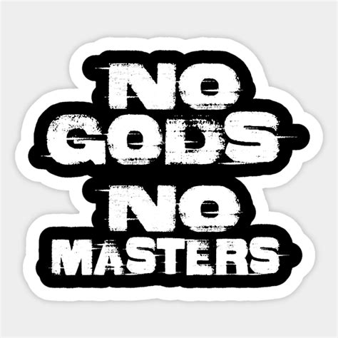 No Gods No Masters Anarchy Sticker Teepublic