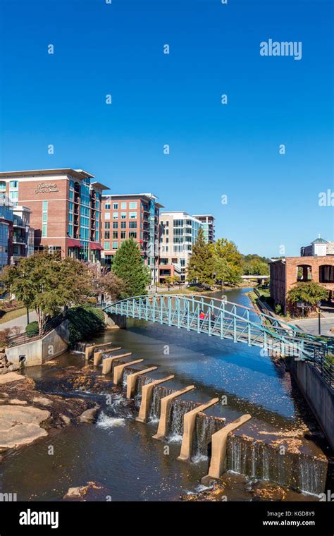 Falls Park On The Reedy River From The Main Street Bridge Greenville