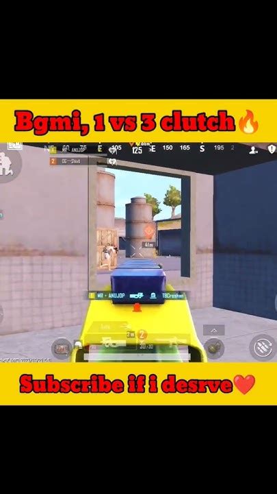 Bgmi 1 Vs 3 Clutch🥵bgmi Shorts Ytshorts Viral Youtbeshorts