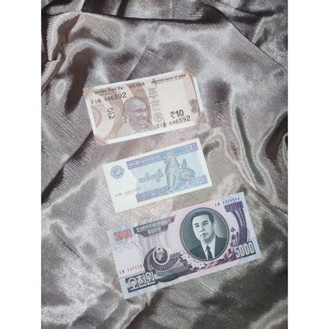 Jual 1 Set Mata Uang Negara Asia Korea Utara Myanmar Malaysia