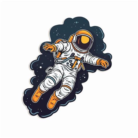 Premium Vector Astronaut And Space Illustration