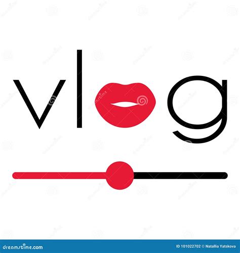 Vlog Video Blogging Logo Stock Vector Illustration Of Play 101022702