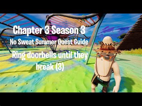 Fortnite Ring Doorbells Until They Break No Sweat Summer Quest