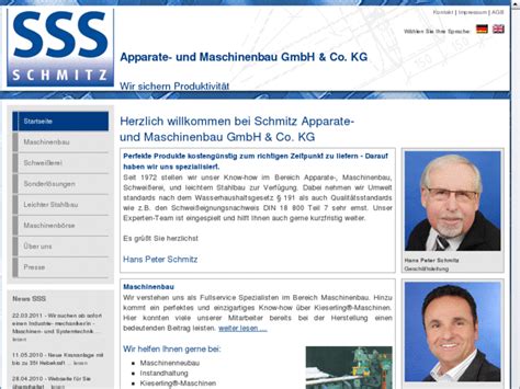 Schmitz Sg De Schmitz Apparate Und Maschinenbau GmbH Ihr Spezialist