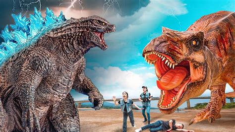 The Best Of Dinosaur Attack T Rex Vs Godzilla Dinosaur Battles In