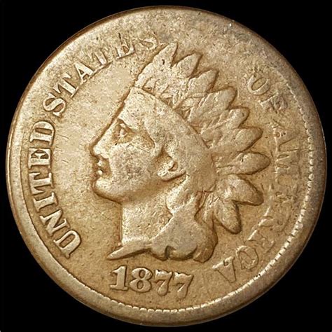 1877 Indian Head Cent Nicely Circulated