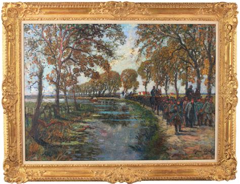 Troupes En Bord De Riviere Alan Barnes Fine Art