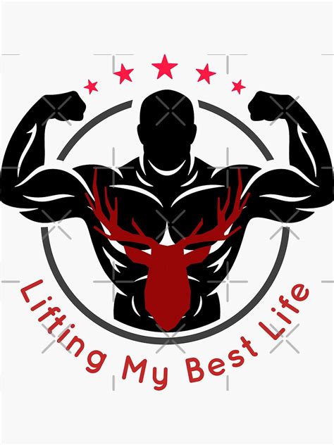 Lifting My Best Life Sticker For Sale By Abdouprodes Redbubble