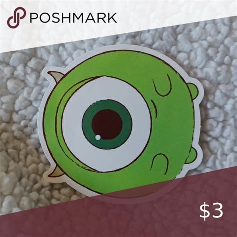 Disney Pixar S Monsters Inc Mike Wazowski Sticker Mike From Monsters