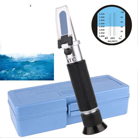 Refractometer Seawater Salinity Auto Water Salt Hydrometer Tester