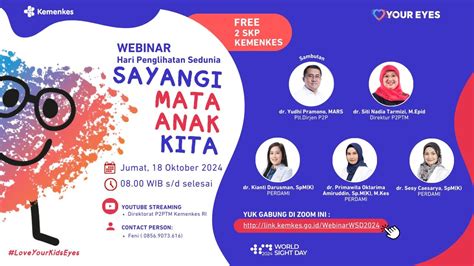 Webinar Hari Penglihatan Sedunia Sayangi Mata Anak Kita YouTube