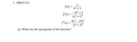 Solved х 1 20pts Let F X X3 1 2 03 1 F X 23