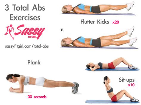 These 3 Total Abs Exercises Work Your Entire Sassy Fit Girl