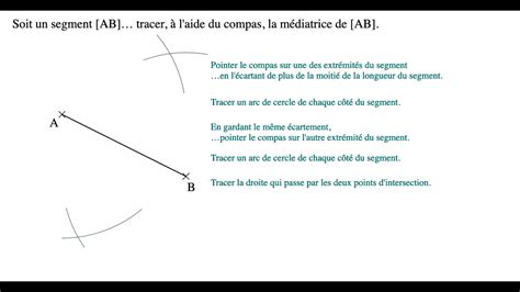 M Thode Construire Une M Diatrice Avec Un Compas Par Sesamath Youtube