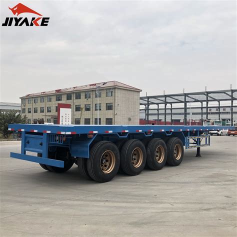 Customized Cheap Axles Container Flatbed Transport Trailer Truck