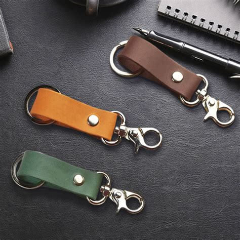 Waterborne Pu Leather Premium Keychain