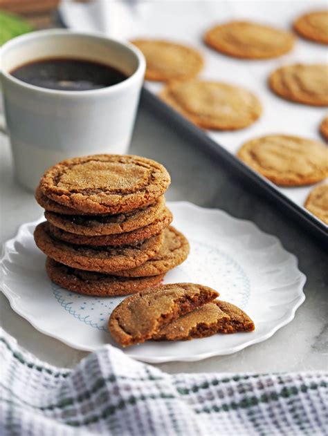 Classic Chewy Gingersnap Ginger Molasses Cookies Yay For Food