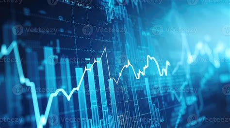 Ai Generated Business Chart With Uptrend Line Graph Bar Chart And