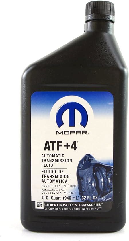 Genuine Mopar Fluid 5013457aa Atf4 Automatic Transmission Fluid 1 Quart Amazonca Automotive